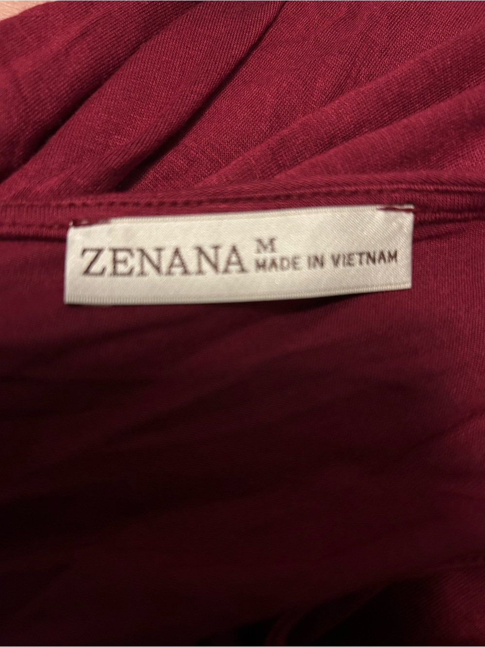 Zenana Outfitters Sleeveless Burgundy Wide-Leg Jumpsuit - Picture 5 of 5